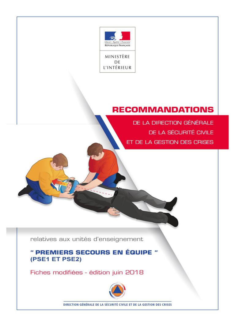 Nouvelles recommandation référentiels de premiers secours 2018